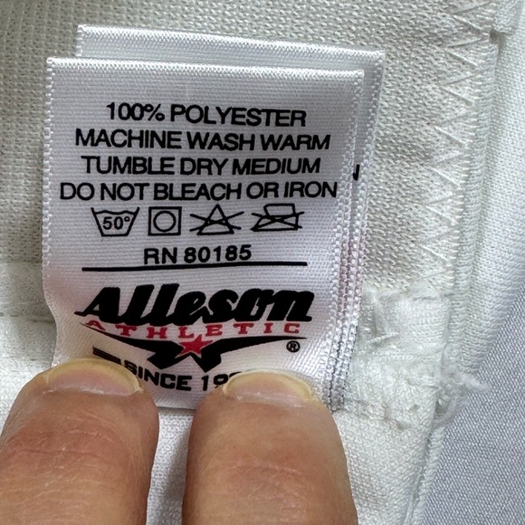Alleson Athletic Athletic Pants in White Size Youth Medium - Picture 9 of 9